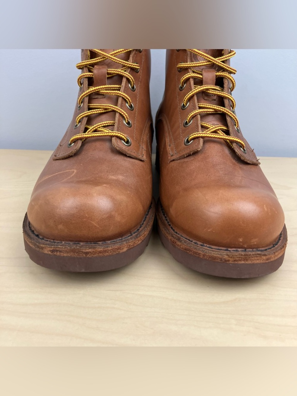 Origin Men’s Size 9.0 Coronado Brown Leather Boots Lace Up Made In Maine USA - Picture 5 of 14